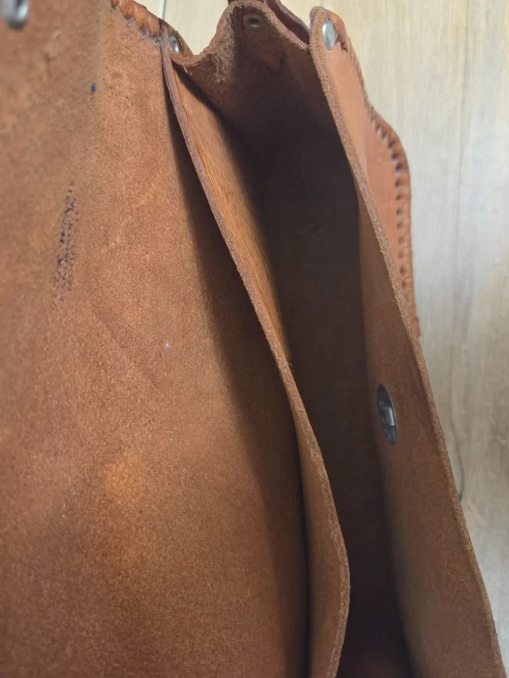 Vintage Four Winds Leather Crossbody Bag Brown Western Concho Handmade Morocco